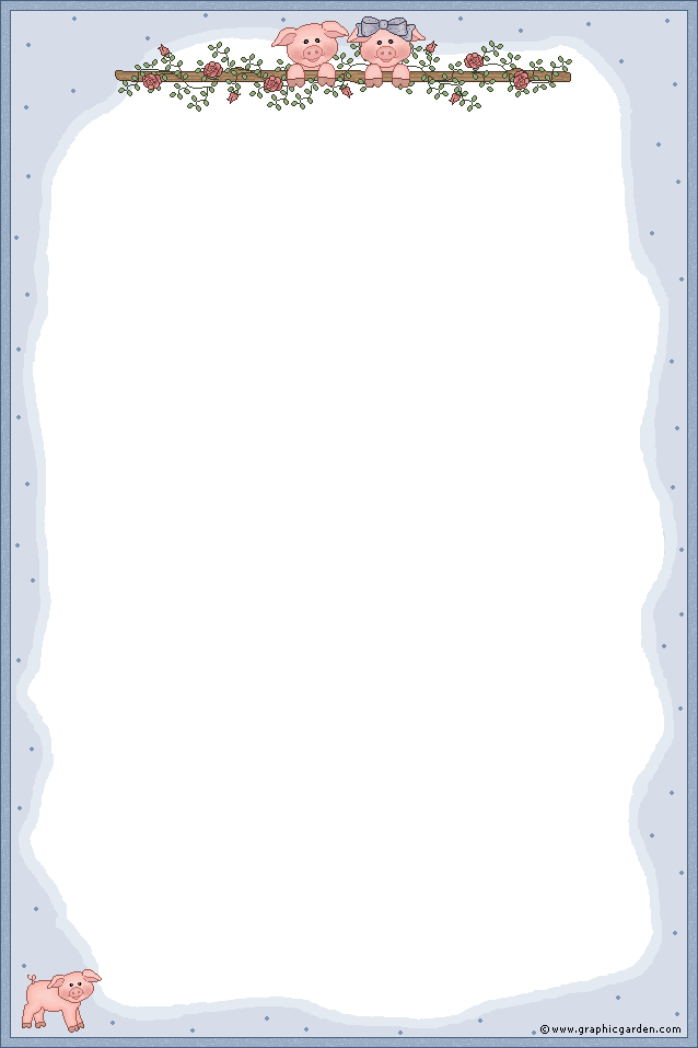 pig1s.gif (638×957) | Writing paper, Stationery, Print