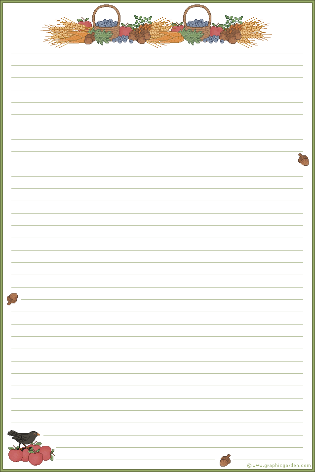 Free Printable Stationery - A4 Size