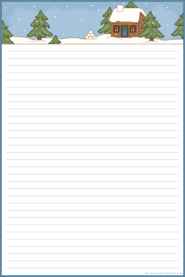 Christmas writing paper, Printable stationery, Christmas stationary