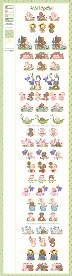 'Flower Babies' Graphics and Clipart set