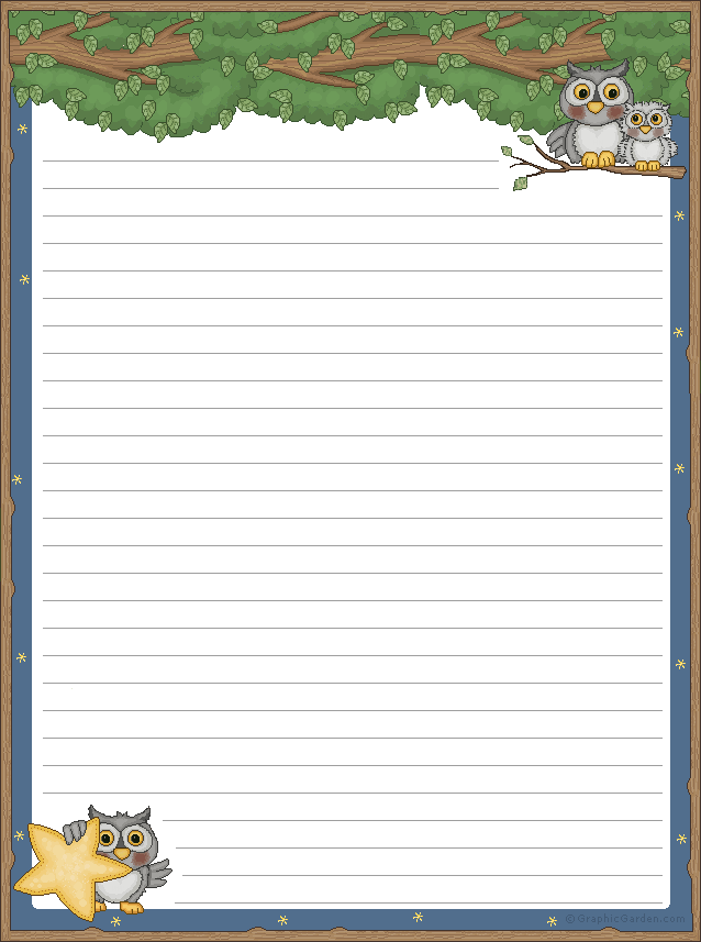 Free Printable Stationery - Letter Size